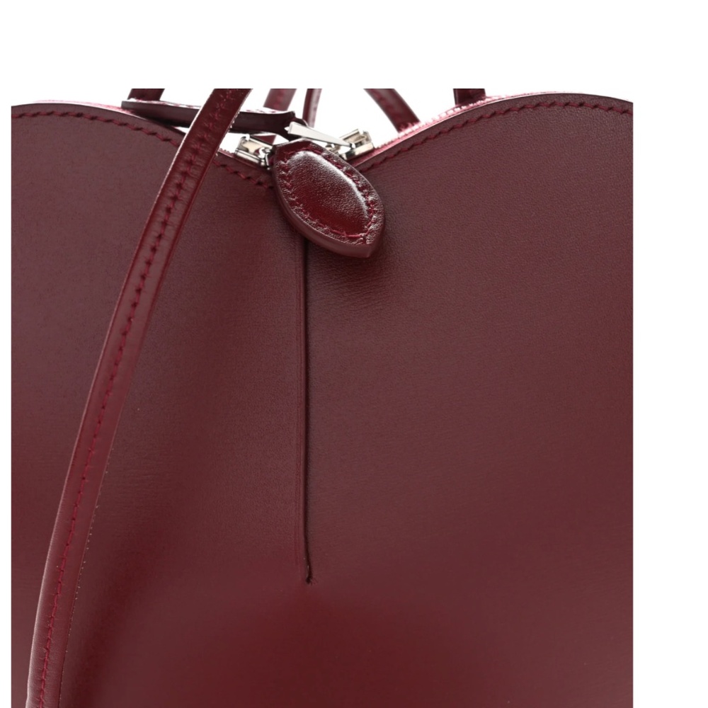 ALAIA | Handbag | Lux Calfskin Le Coeur Bag Rouge Grenat - Picture 8 of 11